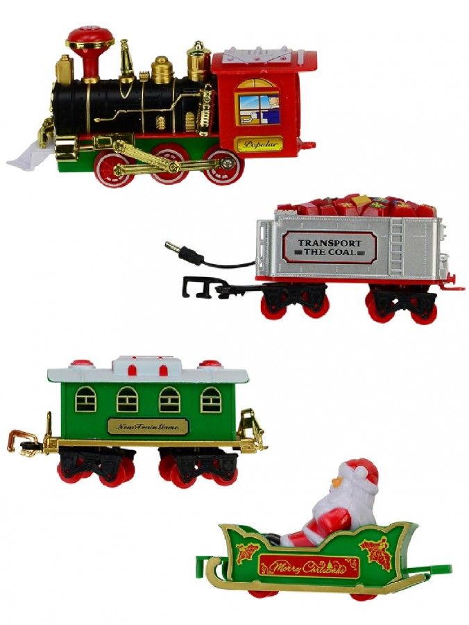 Santa Christmas Train In Your Christmas Tree Train - 12 piece set