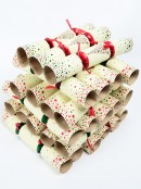 100x Mixed Star & Tree Silhouette Cream Christmas Bon Bons (Crackers) | 26cm