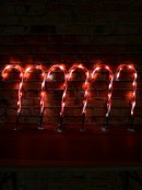 6x 54cm Red & White Candy Cane Garden Path Light Set