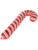 72cm Red & White Stripe Candy Cane Foil Balloon