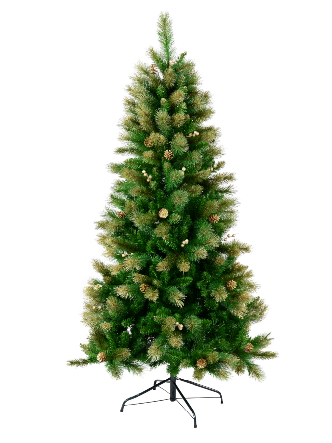 Golden Dawn Christmas Tree With 595 Tips - 1.8m