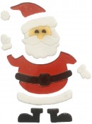 Santa With Sleigh & Christmas Gifts Gel Window Cling Decoration - 23cm