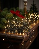 1000 Warm White LED String Fairy Lights 8 Function With Timer | 50m