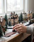 2x LED Victorian Street Lantern Village Accessories | 11cm