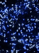 1000 Blue & Cool White LED Concave Bulb Christmas Fairy String Lights - 50m
