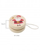 Assorted Wooden Santa, Snowman, Reindeer & Tree Christmas Yo-Yos