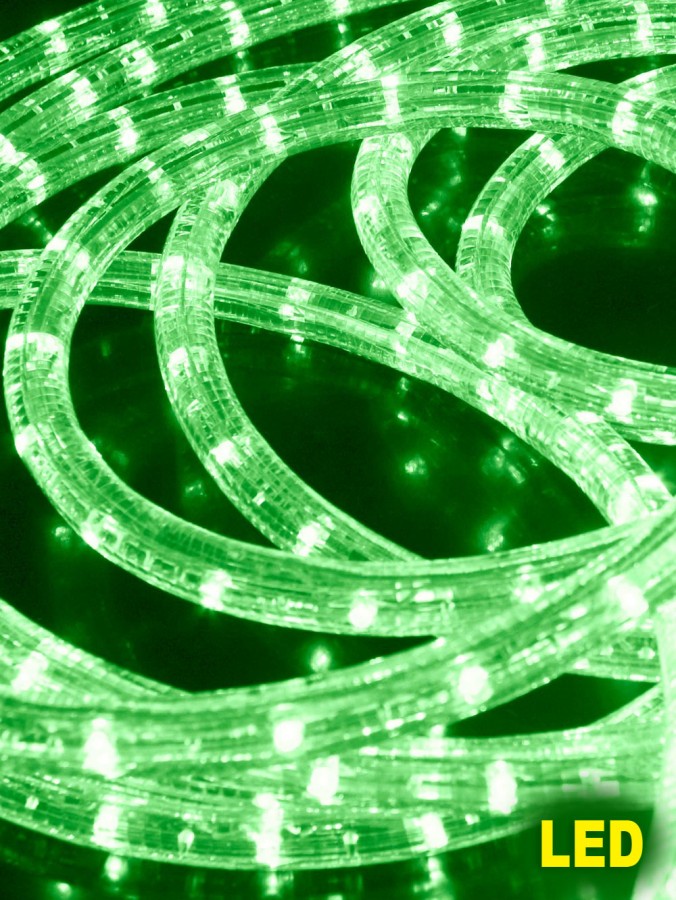 Green LED Rope Light - 6m