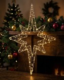 59cm Warm White LED Northern Star String Light Display