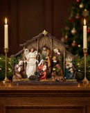25cm Bethlehem Nativity Scene Embossed Resin Ornament