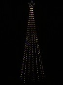 2.1m Aurora Dynamic Dual Colour LED Outdoor Conical Tree | 580 Lights