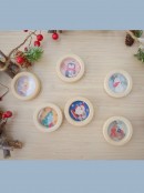 Assorted Wooden Christmas Theme Balance Ball Games