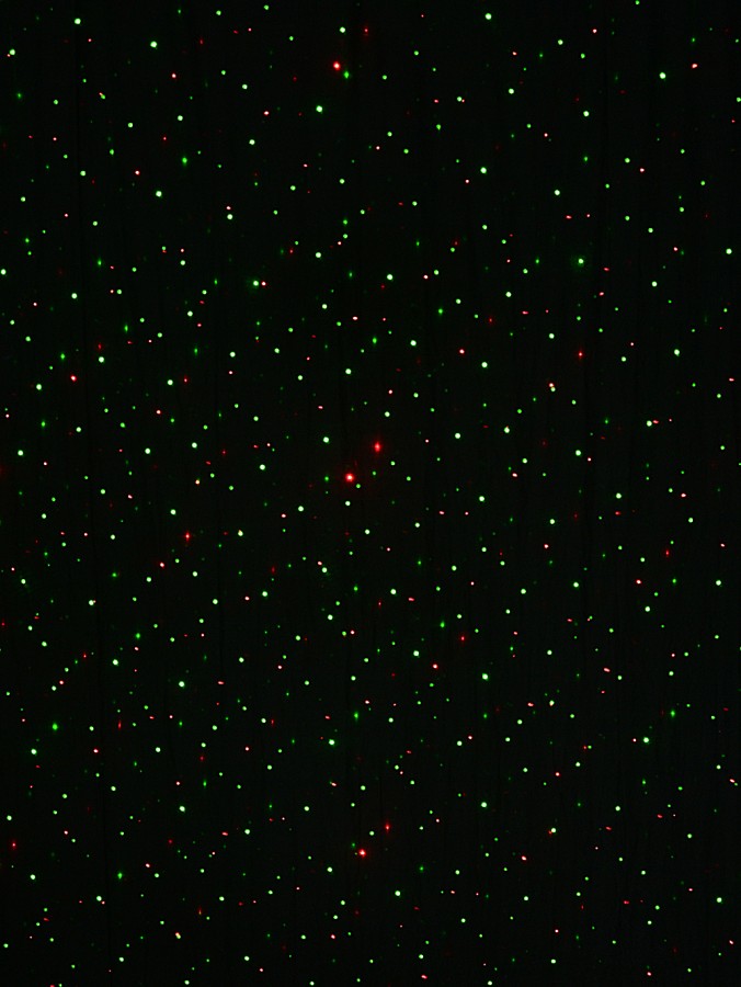 Red, Green & Blue Dot Multi Pattern Firefly Garden Laser Light - 17m X 17m