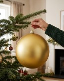 Imperial Gold Metallic Majestic Large Display Bauble | 20cm