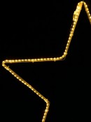 Warm White LED Five Point Christmas Star SMD Strip Light Silhouette - 55cm
