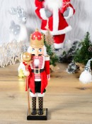 Large Classic Christmas Nutcracker With Ball Staff Decorative Ornament - 59cm