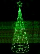 3.6m Multi Colour Digital LED Giant Conical Outdoor Christmas Tree
