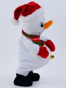 38cm Shake Your Groove Thing Animated & Musical Jolly Snowman Toy