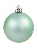 Mint Green Matte, Glitter & Shiny Baubles - 12 x 60mm