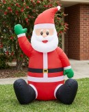 1.8m Jolly Sitting Santa | LED Outdoor Christmas Inflatable