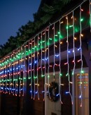 1008 Multi Colour LED Icicle Lights 8 Function With Memory Hold | 35m