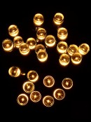 300 Warm White LED Concave Bulb Christmas Fairy String Lights - 15m