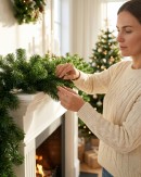 2.7m Balsam Pine Christmas Garland | 240 Tips