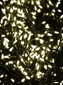 750 Warm White LED Bullet Bulb Christmas Fairy String Lights - 37.5m