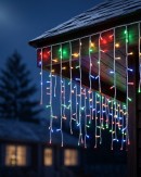 1008 Multi Colour LED Icicle Lights 8 Function With Memory Hold | 35m
