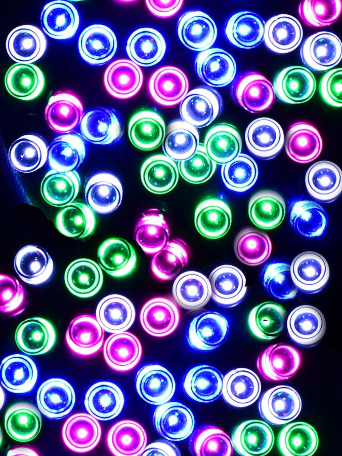 300 Multi Pastel Colour LED Fairy String Lights 8 Function With Timer | 15m