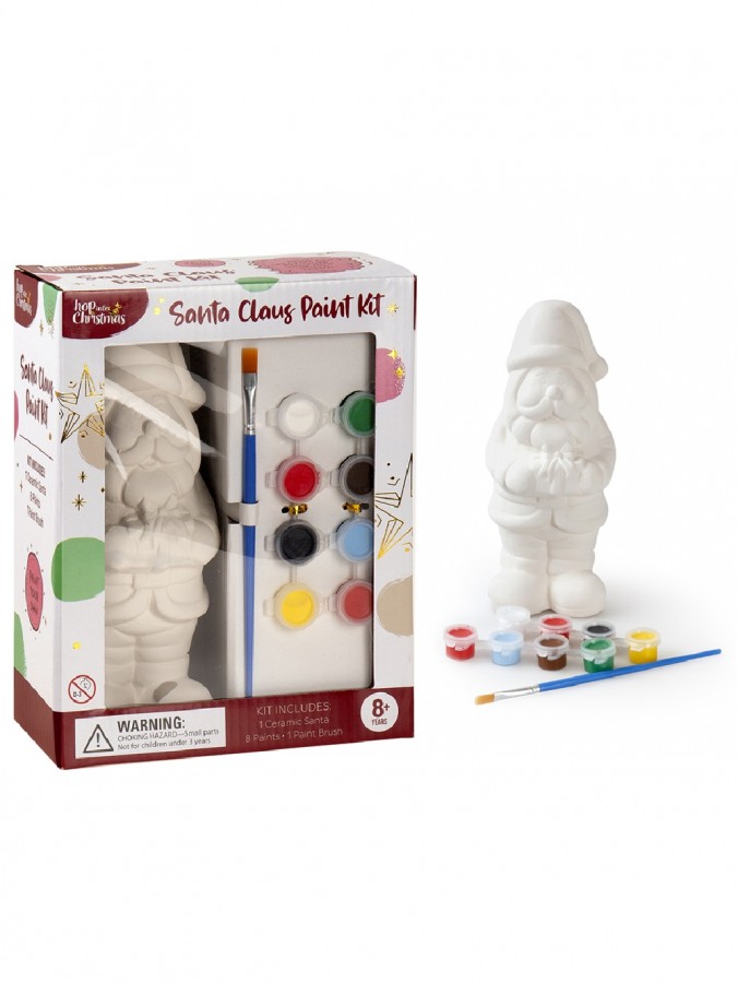 Ceramic Santa & Paint Kit - Create Your Own Beautiful Christmas Ornament