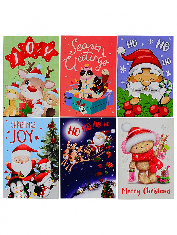 18x 16cm Cute Design Christmas Greeting Cards