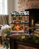 Musical Toy Store Village Building Scene With LED Chasing Lights | 28cm