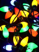 40 Multi Colour LED C7 Bulb Christmas Fairy String Lights - 3.9m