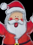 Santa With LED Rope Light Motif - 80cm