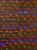 180 Multi Colour LED Concave Bulb Christmas Net Light - 1.8m