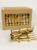 Gold Fleur De Lis Pattern On Shiny Gold Christmas Cracker Bon Bons - 50 x 28cm