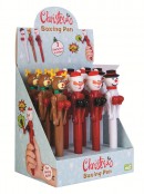 Assorted Santa, Snowman & Reindeer Novelty Boxing Pen