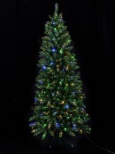 Pine Gorge Dual LED Pre-Lit Christmas Tree With 602 Tips & 250 Lights - 1.8m