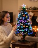 90cm Vivid Multi Colour Dynamic LED Fibre Optic Christmas Tree | 85 Tips