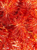Metallic Red Tinsel Table Top Tree - 45cm