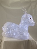 LED Sitting Reindeer Illuminated Ornament - 35cm