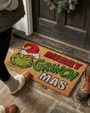 75cm Dr. Seuss The Grinch Doormat | Merry Grinch Mas Entryway Mat
