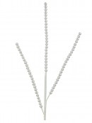 White Pearl String Cascade Christmas Spray Stem With Malleable Vines | 68cm