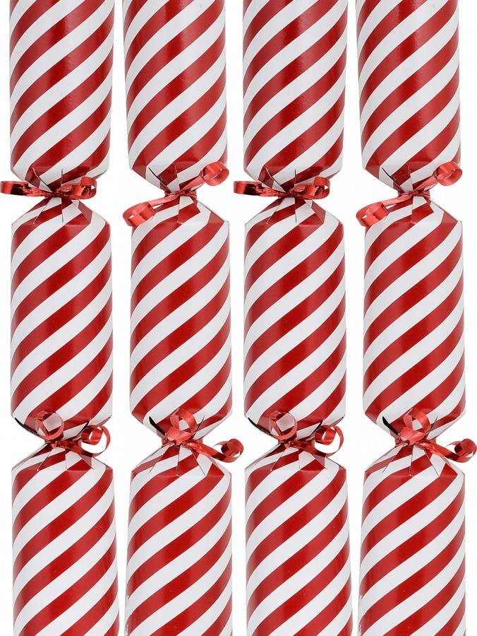 Red & White Candy Cane Stripe Christmas Cracker Bon Bons - 50 x 30cm