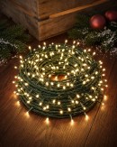 1000 Warm White LED Solar String Fairy Lights 8 Function | 100m