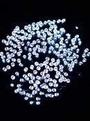 500 Cool White Concave Bulb LED String Fairy Solar Lights - 50m