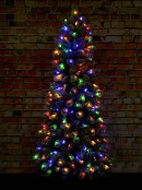 1.8m Ponoka Flocked Dual Colour LED Christmas Tree | 550 Tips & 250 Lights