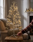 1.2m Nordic Glaze 3D Outdoor Birch Tree | 368 Warm & Cool White LEDs