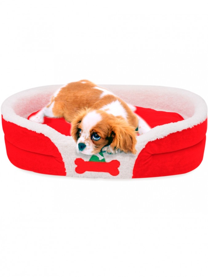 Pet Round Christmas Bed - 60cm
