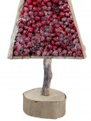 Red Berry Filled Wooden Framed Tree Ornament - 46cm